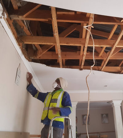 Ceiling repairs